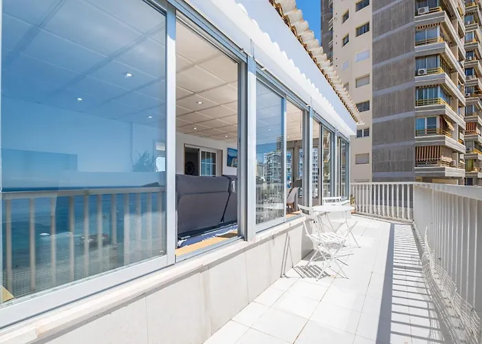 아파트 Almadraba Penthouse Levante 베니돔